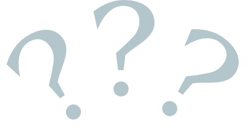 3 question marks